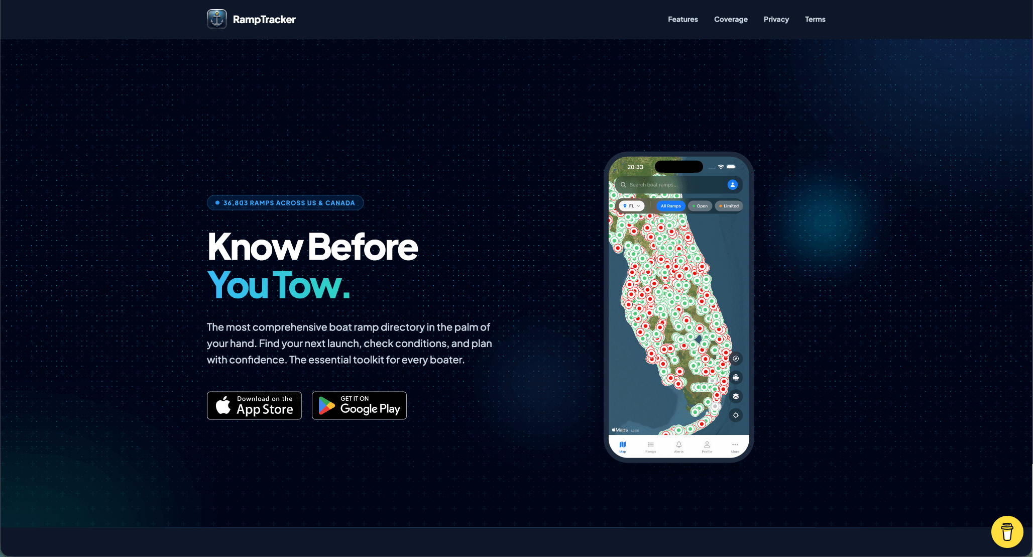 RampTracker | Real-Time Boat Ramp Conditions | US & Canada